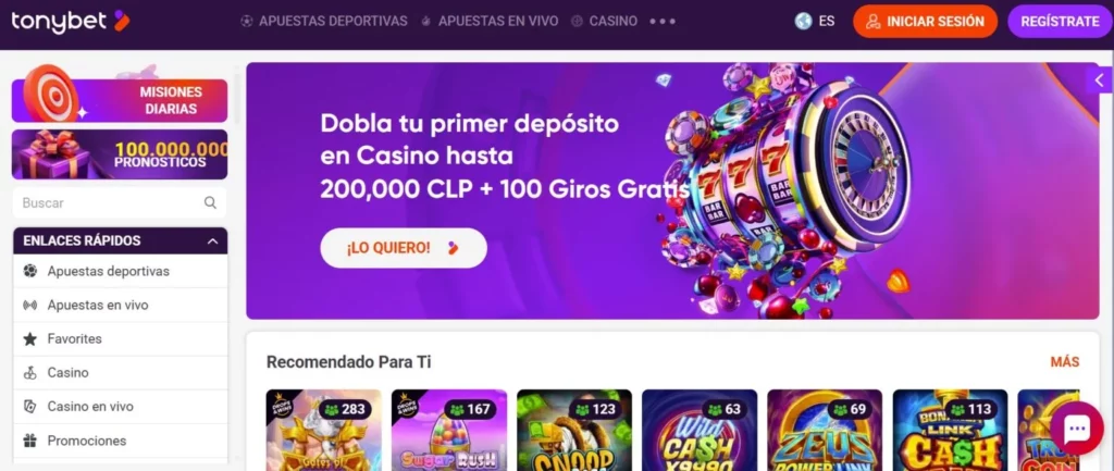 TonyBet Casino Chile – Apuestas Deportivas y Casino en Línea